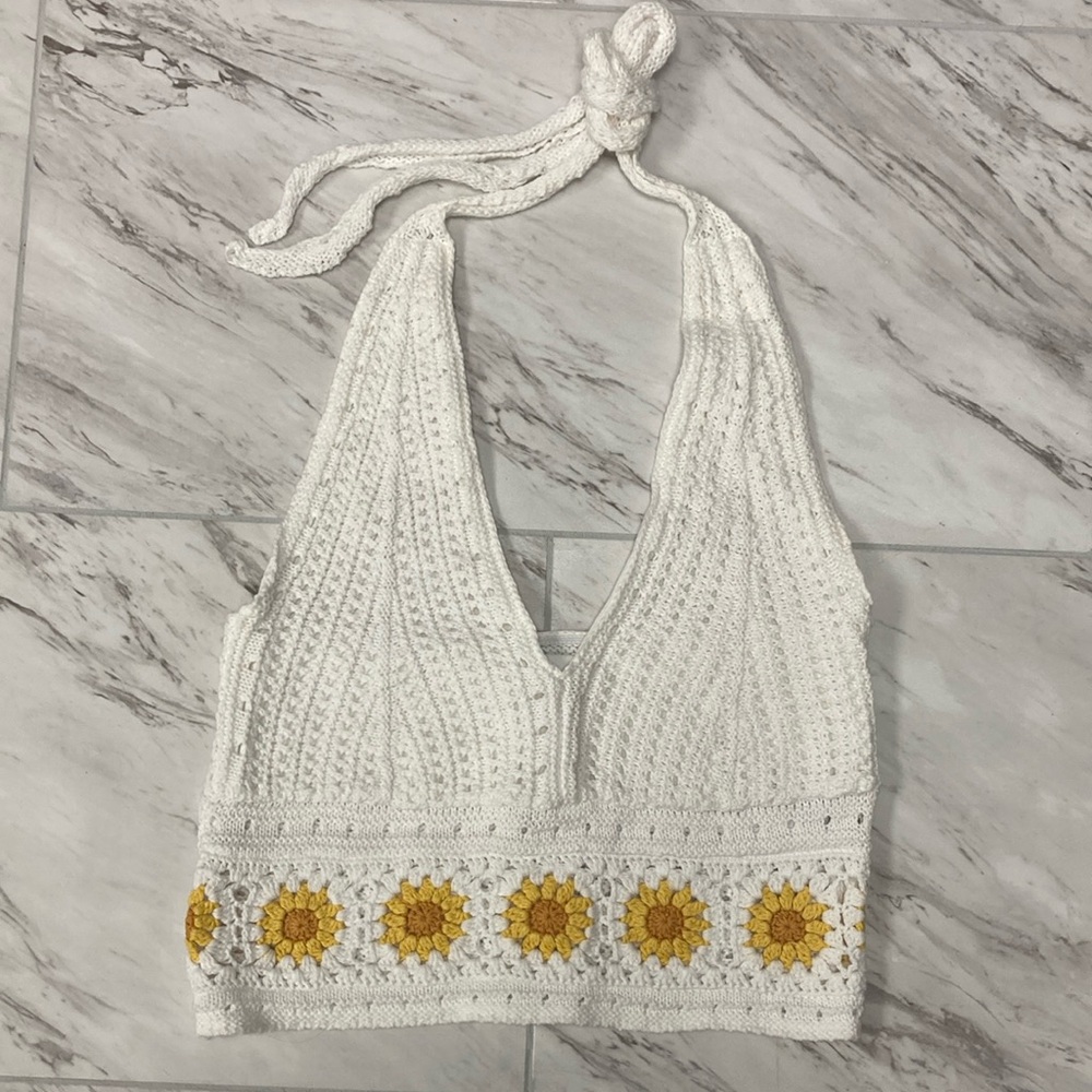 HOLLISTER CROCHETED HALTER